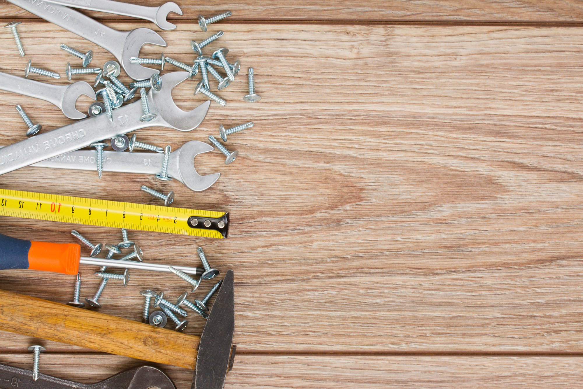 Tools Kit on Wood